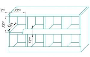Гнезда для несушек размеры чертежи размеры